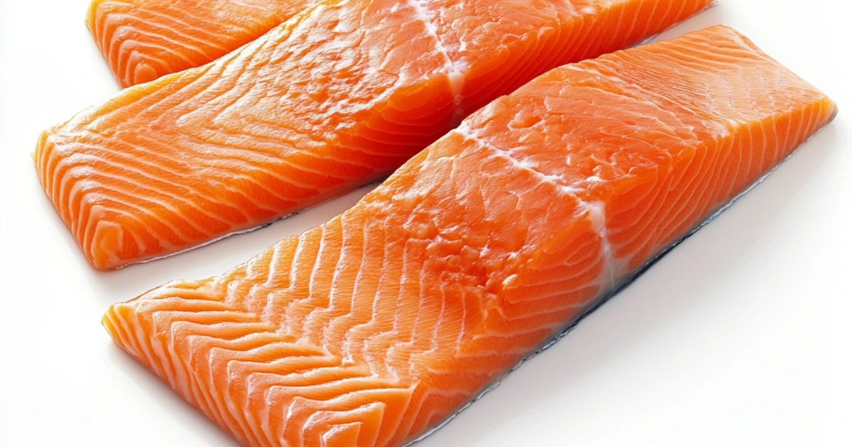 Fresh salmon from the Faroe Islands, known for its sustainable farming and rich omega-3 content, offering a premium seafood choice