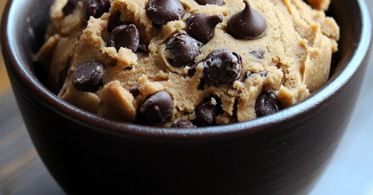 Gluten-free cookie dough made with alternative flours, perfect for baking or eating raw without gluten