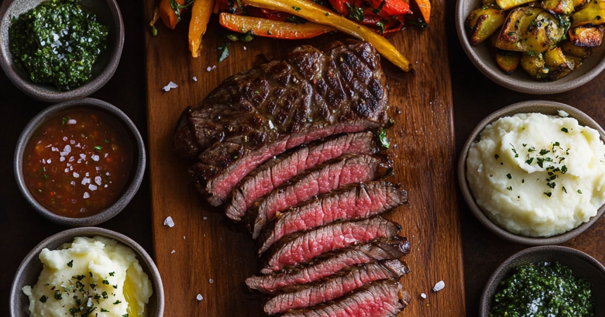 Bavette steak grilled to perfection, showcasing its tenderness and flavor, while answering the question of whether it is chewy