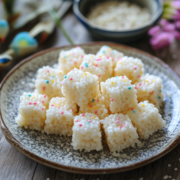 What is rice cake made of
