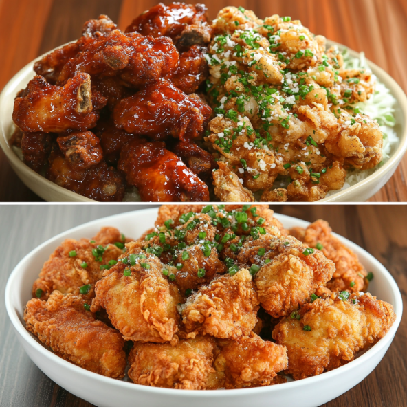 Texture and Flavor Differences Between Deep Fried Chicken and Fried Chicken