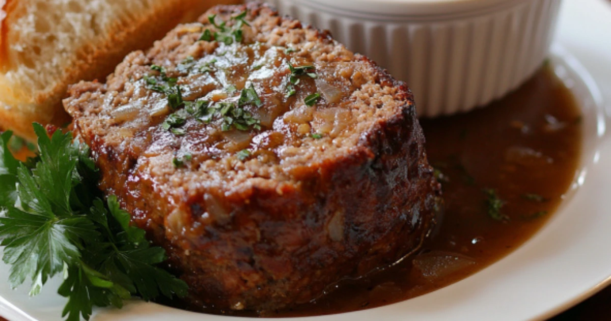 Delicious meatloaf made with Lipton Onion Soup Mix for added flavor and moisture.