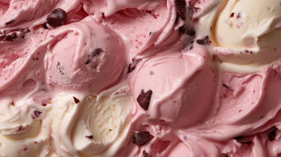 Neapolitan ice cream served with colorful sprinkles, waffle cones, and candles, perfect for a festive birthday party