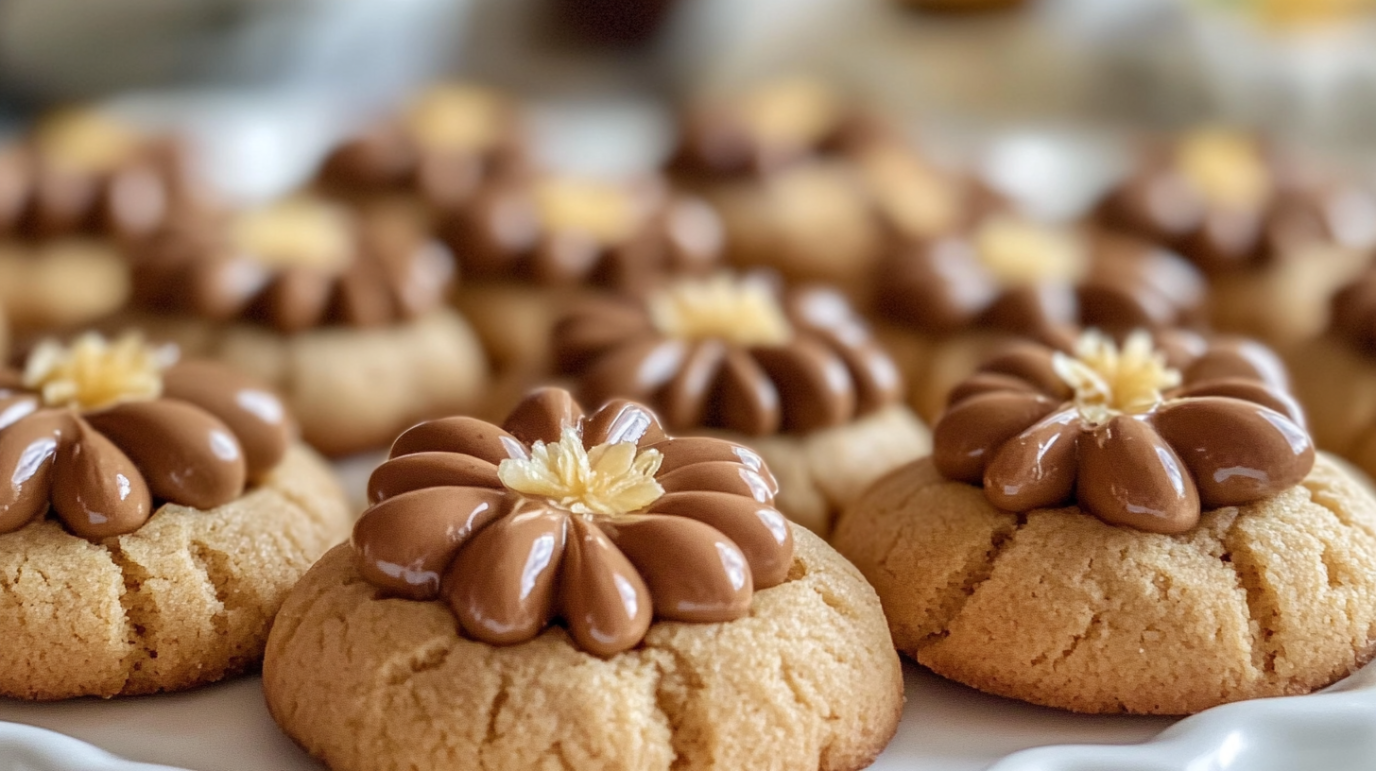 Peanut butter blossom cookies